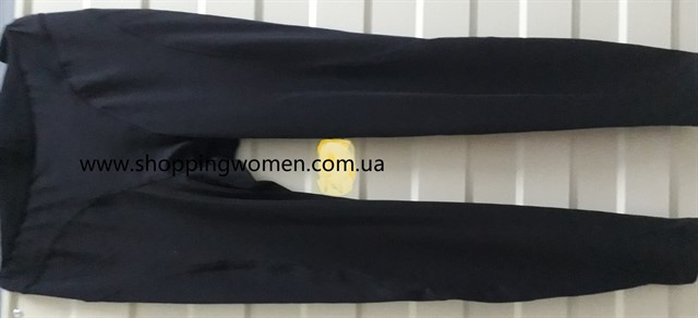 Спортивные женские леггинсы со стрингами black